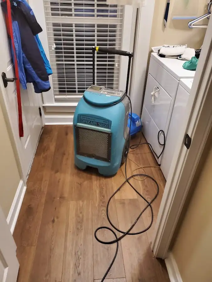 Commercial dehumidifier deployed for Flood Damage Cleanup in Fuller Heights