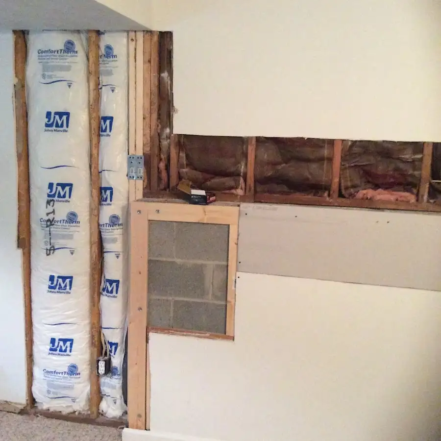 Wall insulation replacement during Structural Drying in Fuller Heights